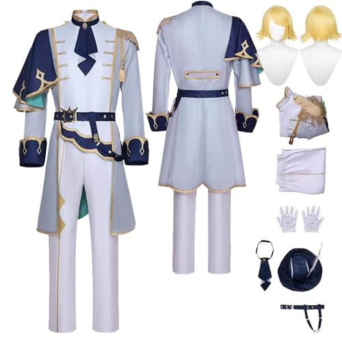 Tjlmomo Anime Kagamine Len Knight's Cosplay Uniform Kostüm Spiel Project Sekai Colourful Stage Cosplay mit Perücke Rolle Nene Kusanagi Uniform Verkleidung Anzug Halloween Party Komplettset für Frauen Tjlmomo Anime Kagamine Len Knight's Cosplay Uniform Kostüm Spiel Project Sekai Colourful Stage Cosplay mit Perücke Rolle Nene Kusanagi Uniform Verkleidung Anzug Halloween Party Komplettset für Frauen von Tjlmomo