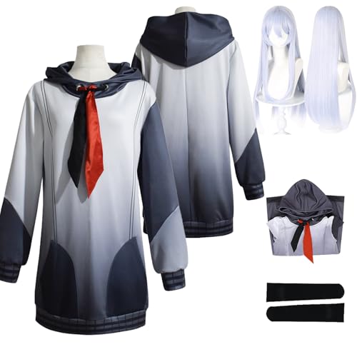 Tjlmomo Anime Kanade Yoisaki Cosplay Kostüm Spiel Project Sekai Colourful Stage Cosplay Outfits mit Perücke Rolle Mizuki Akiyama Uniform Rock Anzug Halloween Karneval Party Kleidung für Frauen (3XL) von Tjlmomo