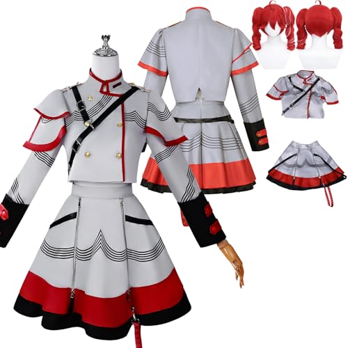 Tjlmomo Anime Kasane Teto Cosplay Uniform Kostüm Spiel Cosplay Outfits mit Perücke Rolle Uniform Rock Verkleidung Anzug Halloween Karneval Party Kleidung Zubehör Komplettset für Frauen Mädchen Tjlmomo Anime Kasane Teto Cosplay Uniform Kostüm Spiel Cosplay Outfits mit Perücke Rolle Uniform Rock Verkleidung Anzug Halloween Karneval Party Kleidung Zubehör Komplettset für Frauen Mädchen von Tjlmomo