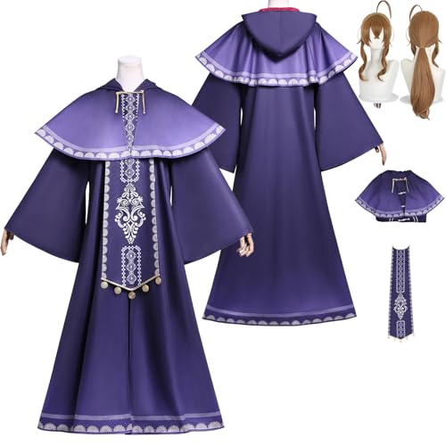 Tjlmomo Anime Monica Everett Cosplay Uniform Kostüm Spiel Cosplay Outfits mit Perücke Rolle Uniform Rock Verkleidung Anzug Halloween Karneval Party Kleidung Zubehör Komplettset für Frauen Mädchen von Tjlmomo