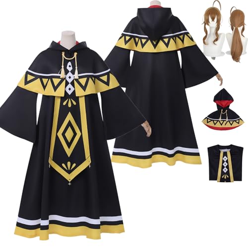 Tjlmomo Anime Monica Everett New Skin Cosplay Uniform Kostüm Spiel Cosplay Outfits mit Perücke Rolle Uniform Rock Verkleidung Anzug Halloween Karneval Party Kleidung Zubehör Komplettset für Frauen von Tjlmomo