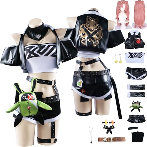 Tjlmomo Anime Nicole Demara Cosplay Uniform Kostüm Spiel Cosplay Outfits mit Jane Doe Rolle Perücke Uniform Rock Verkleidung Anzug Halloween Karneval Party Kleidung Zubehör Komplettset für Frauen Tjlmomo Anime Nicole Demara Cosplay Uniform Kostüm Spiel Cosplay Outfits mit Jane Doe Rolle Perücke Uniform Rock Verkleidung Anzug Halloween Karneval Party Kleidung Zubehör Komplettset für Frauen von Tjlmomo