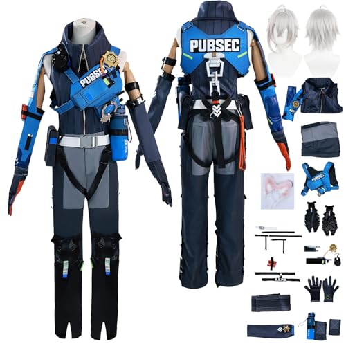 Tjlmomo Anime Seth Lowell Cosplay Uniform Kostüm Spiel Cosplay Outfits mit Wise Rolle Perücke Uniform Rock Verkleidung Anzug Halloween Karneval Party Kleidung Zubehör Komplettset für Männer von Tjlmomo