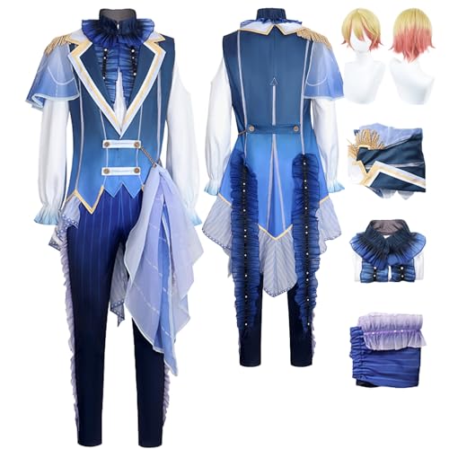 Tjlmomo Anime Tsukasa Tenma Cosplay Uniform Kostüm Spiel Project Sekai Colourful Stage Cosplay mit Perücke Rolle Rui Kamishiro Uniform Verkleidung Anzug Halloween Karneval Party Komplettset für Männer von Tjlmomo