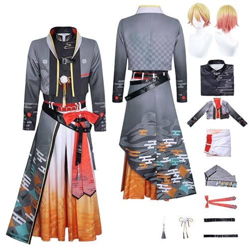 Tjlmomo Anime Tsukasa Tenma grey Cosplay Uniform Kostüm Spiel Project Sekai Colourful Stage Cosplay mit Perücke Rolle Rui Kamishiro Uniform Verkleidung Anzug Halloween Party Komplettset für Männer Tjlmomo Anime Tsukasa Tenma grey Cosplay Uniform Kostüm Spiel Project Sekai Colourful Stage Cosplay mit Perücke Rolle Rui Kamishiro Uniform Verkleidung Anzug Halloween Party Komplettset für Männer von Tjlmomo