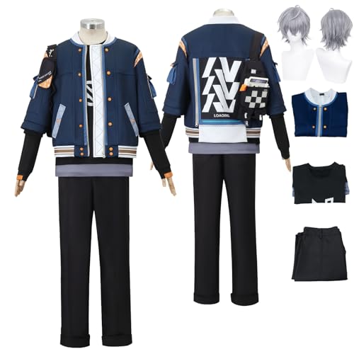 Tjlmomo Anime Wise Cosplay Uniform Kostüm Spiel Cosplay Outfits mit Hugo Vlad Rolle Perücke Uniform Rock Verkleidung Anzug Halloween Karneval Party Kleidung Zubehör Komplettset für Männer Tjlmomo Anime Wise Cosplay Uniform Kostüm Spiel Cosplay Outfits mit Hugo Vlad Rolle Perücke Uniform Rock Verkleidung Anzug Halloween Karneval Party Kleidung Zubehör Komplettset für Männer von Tjlmomo