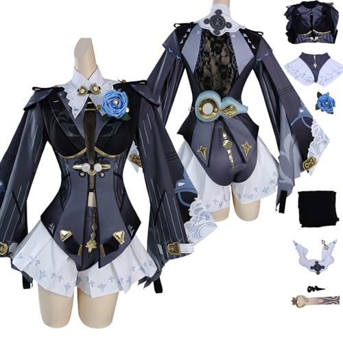 Tjlmomo Anime Yixuan Cosplay Uniform Kostüm Spiel Cosplay Outfits mit Hoshimi Miyabi Rolle Jacke Uniform Rock Verkleidung Anzug Halloween Karneval Party Kleidung Zubehör Komplettset für Frauen Mädchen Tjlmomo Anime Yixuan Cosplay Uniform Kostüm Spiel Cosplay Outfits mit Hoshimi Miyabi Rolle Jacke Uniform Rock Verkleidung Anzug Halloween Karneval Party Kleidung Zubehör Komplettset für Frauen Mädchen von Tjlmomo