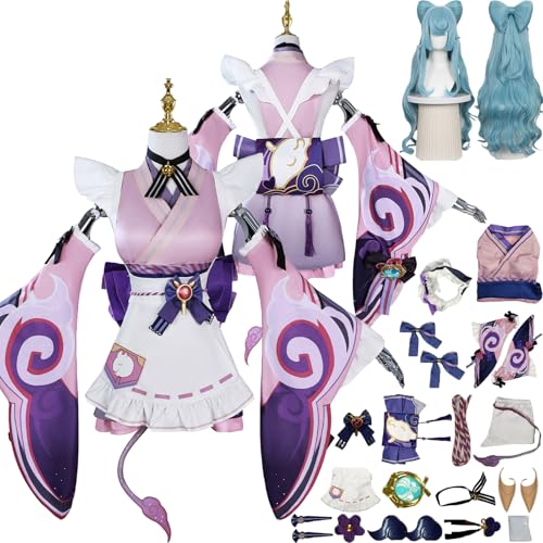Tjlmomo Anime Yumemizuki Mizuki Cosplay Kostüm Spiel Genshin Impact Cosplay Outfits mit Perücke Rolle Varesa Uniform Rock Verkleidung Halloween Karneval Party Kleidung Zubehör Komplettset für Frauen Tjlmomo Anime Yumemizuki Mizuki Cosplay Kostüm Spiel Genshin Impact Cosplay Outfits mit Perücke Rolle Varesa Uniform Rock Verkleidung Halloween Karneval Party Kleidung Zubehör Komplettset für Frauen von Tjlmomo