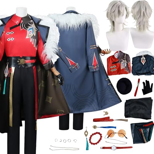 Tjlmomo Aventurine Cosplay Uniform Kostüm Anime Honkai Star Rail Cosplay Outfits mit Armband Rock Verkleidung Anzug Halloween Karneval Party Kleidung Zubehör Komplettset für Mädchen Tjlmomo Aventurine Cosplay Uniform Kostüm Anime Honkai Star Rail Cosplay Outfits mit Armband Rock Verkleidung Anzug Halloween Karneval Party Kleidung Zubehör Komplettset für Mädchen von Tjlmomo