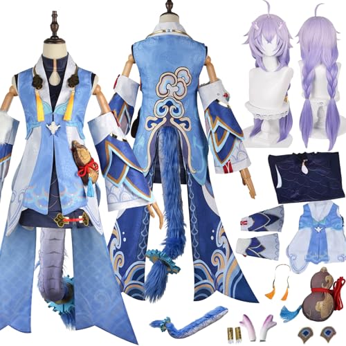 Tjlmomo Bailu Cosplay Uniform Kostüm Anime Honkai Star Rail Cosplay Outfits mit Sleeve Rock Verkleidung Anzug Halloween Karneval Party Kleidung Zubehör Komplettset für Frauen Mädchen Tjlmomo Bailu Cosplay Uniform Kostüm Anime Honkai Star Rail Cosplay Outfits mit Sleeve Rock Verkleidung Anzug Halloween Karneval Party Kleidung Zubehör Komplettset für Frauen Mädchen von Tjlmomo