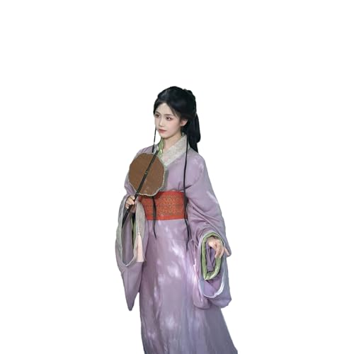 Tjlmomo Chinesisches traditionelles Hanfu-Kleid für Frauen, Dynastie, alte chinesische Tradition, Schnürkleid, Performance, Cosplay, Halloween-Kostüm (Lila) von Tjlmomo