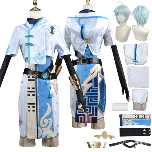 Tjlmomo Chongyun Cosplay Uniform Kostüm Anime Honkai Star Rail Cosplay Outfits mit Jacke Schal Rock Verkleidung Anzug Halloween Karneval Party Kleidung Zubehör Komplettset für Männer Tjlmomo Chongyun Cosplay Uniform Kostüm Anime Honkai Star Rail Cosplay Outfits mit Jacke Schal Rock Verkleidung Anzug Halloween Karneval Party Kleidung Zubehör Komplettset für Männer von Tjlmomo