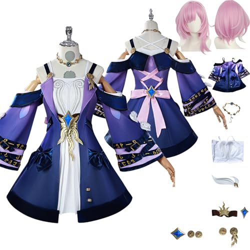 Tjlmomo Cyrene Cosplay Uniform Kostüm Anime Honkai Star Rail Cosplay Outfits mit Perücke Rock Robin Verkleidung Anzug Halloween Karneval Party Kleidung Zubehör Komplettset für Frauen Mädchen Tjlmomo Cyrene Cosplay Uniform Kostüm Anime Honkai Star Rail Cosplay Outfits mit Perücke Rock Robin Verkleidung Anzug Halloween Karneval Party Kleidung Zubehör Komplettset für Frauen Mädchen von Tjlmomo