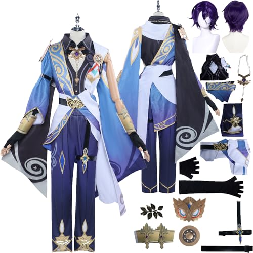 Tjlmomo Dr. Ratio Cosplay Kostüm Anime Honkai Star Rail Cosplay Outfits mit Perücke Erwachsene Uniform Shawl Pants Verkleidung Anzug Halloween Karneval Party Kleidung Zubehör Komplettset für Männer Tjlmomo Dr. Ratio Cosplay Kostüm Anime Honkai Star Rail Cosplay Outfits mit Perücke Erwachsene Uniform Shawl Pants Verkleidung Anzug Halloween Karneval Party Kleidung Zubehör Komplettset für Männer von Tjlmomo