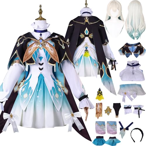 Tjlmomo Firefly Cosplay Kostüm Anime Honkai Star Rail Cosplay Outfits mit Perücke Uniform Rock Socken Verkleidung Anzug Halloween Karneval Party Kleidung Zubehör Komplettset für Frauen Mädchen Tjlmomo Firefly Cosplay Kostüm Anime Honkai Star Rail Cosplay Outfits mit Perücke Uniform Rock Socken Verkleidung Anzug Halloween Karneval Party Kleidung Zubehör Komplettset für Frauen Mädchen von Tjlmomo