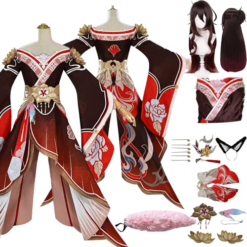 Tjlmomo FugueCosplay Uniform Kostüm Anime Honkai Star Rail Cosplay Outfits mit Gürtel Rock Verkleidung Anzug Halloween Karneval Party Kleidung Zubehör Komplettset für Frauen Mädchen von Tjlmomo