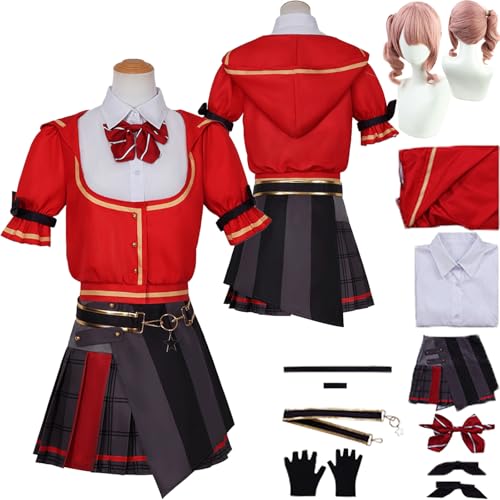 Tjlmomo Hanami Mochizuki Cosplay Kostüm Outfits Anime Project Sekai Colourful Stage Cosplay Ichika Hoshino Uniform Kleidung Anzug Halloween Karneval Party Komplettset mit Perücke Rock für Frauen Tjlmomo Hanami Mochizuki Cosplay Kostüm Outfits Anime Project Sekai Colourful Stage Cosplay Ichika Hoshino Uniform Kleidung Anzug Halloween Karneval Party Komplettset mit Perücke Rock für Frauen von Tjlmomo