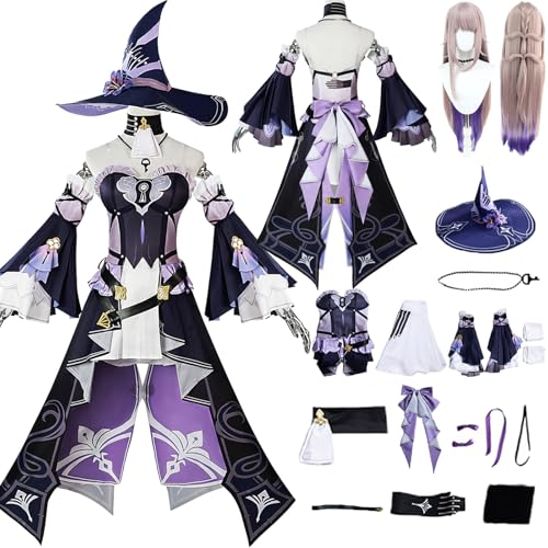Tjlmomo Herta Cosplay Uniform Kostüm Anime Honkai Star Rail Cosplay Outfits mit Perücke Rock Verkleidung Anzug Halloween Karneval Party Kleidung Zubehör Komplettset für Frauen Mädchen Tjlmomo Herta Cosplay Uniform Kostüm Anime Honkai Star Rail Cosplay Outfits mit Perücke Rock Verkleidung Anzug Halloween Karneval Party Kleidung Zubehör Komplettset für Frauen Mädchen von Tjlmomo