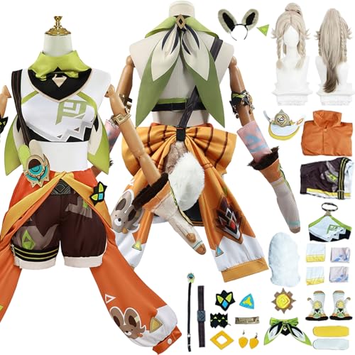 Tjlmomo Kachina Cosplay Uniform Kostüm Anime Honkai Star Rail Cosplay Outfits mit Top Socken Shorts Rock Verkleidung Anzug Halloween Karneval Party Kleidung Zubehör Komplettset für Frauen Mädchen Tjlmomo Kachina Cosplay Uniform Kostüm Anime Honkai Star Rail Cosplay Outfits mit Top Socken Shorts Rock Verkleidung Anzug Halloween Karneval Party Kleidung Zubehör Komplettset für Frauen Mädchen von Tjlmomo