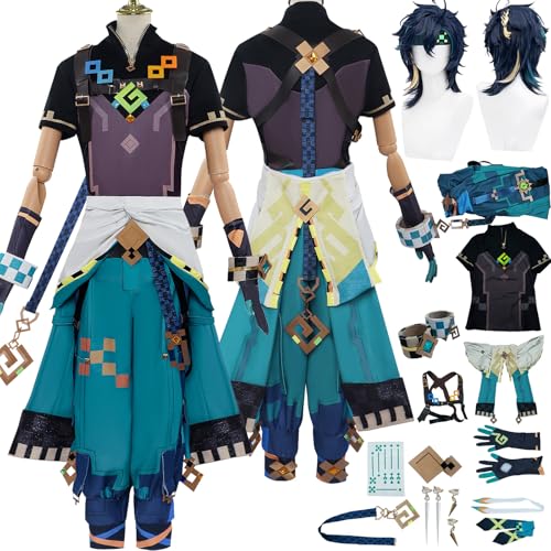 Tjlmomo Kinich Cosplay Uniform Kostüm Anime Honkai Star Rail Cosplay Outfits mit Hosen Rock Verkleidung Anzug Halloween Karneval Party Kleidung Zubehör Komplettset für Männer Tjlmomo Kinich Cosplay Uniform Kostüm Anime Honkai Star Rail Cosplay Outfits mit Hosen Rock Verkleidung Anzug Halloween Karneval Party Kleidung Zubehör Komplettset für Männer von Tjlmomo