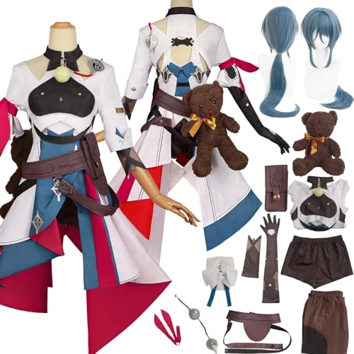 Tjlmomo Natasha Cosplay Uniform Kostüm Anime Honkai Star Rail Cosplay Outfits mit Pantyhose Rock Verkleidung Anzug Halloween Karneval Party Kleidung Zubehör Komplettset für Frauen Mädchen Tjlmomo Natasha Cosplay Uniform Kostüm Anime Honkai Star Rail Cosplay Outfits mit Pantyhose Rock Verkleidung Anzug Halloween Karneval Party Kleidung Zubehör Komplettset für Frauen Mädchen von Tjlmomo
