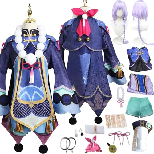Tjlmomo Qiqi Cosplay Uniform Kostüm Anime Honkai Star Rail Cosplay Outfits mit Ohrringe Rock Verkleidung Anzug Halloween Karneval Party Kleidung Zubehör Komplettset für Frauen Mädchen Tjlmomo Qiqi Cosplay Uniform Kostüm Anime Honkai Star Rail Cosplay Outfits mit Ohrringe Rock Verkleidung Anzug Halloween Karneval Party Kleidung Zubehör Komplettset für Frauen Mädchen von Tjlmomo