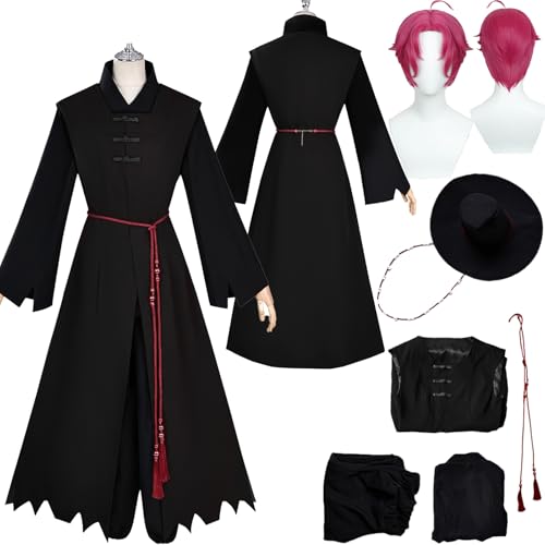 Tjlmomo Saja Boys Abby Cosplay Kostüm Anime K-Kpop D-Demon H-Hunters Cosplay Outfits mit Perücke Rolle Mystery Romance Uniform Verkleidung Anzug Halloween Karneval Party Kleidung für Männer von Tjlmomo