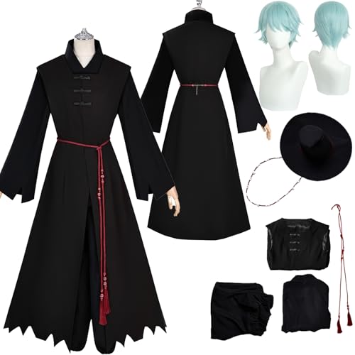 Tjlmomo Saja Boys Baby Cosplay Kostüm Anime K-Kpop D-Demon H-Hunters Cosplay Outfits mit Perücke Rolle Mystery Romance Uniform Verkleidung Anzug Halloween Karneval Party Kleidung für Männer von Tjlmomo