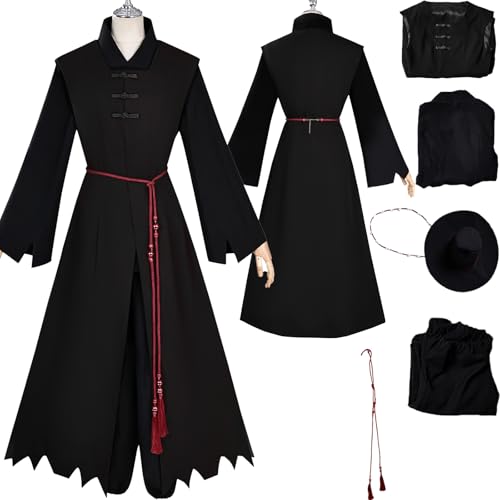 Tjlmomo Saja Boys Cosplay Kostüm Uniform Anime K-Kpop D-Demon H-Hunters Cosplay Outfits mit Hut Rolle Abby Romance Uniform Verkleidung Anzug Halloween Karneval Party Kleidung Set für Männer von Tjlmomo