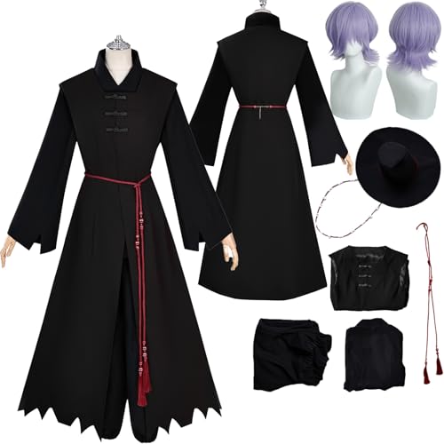 Tjlmomo Saja Boys Mystery Cosplay Kostüm Anime K-Kpop D-Demon H-Hunters Cosplay Outfits mit Perücke Rolle Abby Romance Uniform Verkleidung Anzug Halloween Karneval Party Kleidung für Männer von Tjlmomo