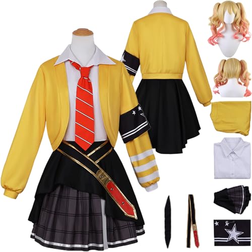 Tjlmomo Saki Tenma Cosplay Kostüm Outfits Anime Project Sekai Colourful Stage Cosplay Ichika Hoshino Uniform Kleidung Anzug Halloween Karneval Party Komplettset mit Perücke Mantel für Frauen Tjlmomo Saki Tenma Cosplay Kostüm Outfits Anime Project Sekai Colourful Stage Cosplay Ichika Hoshino Uniform Kleidung Anzug Halloween Karneval Party Komplettset mit Perücke Mantel für Frauen von Tjlmomo