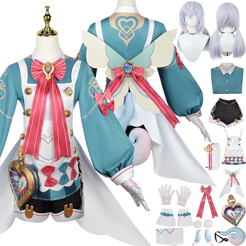 Tjlmomo Sigewinne Cosplay Uniform Kostüm Anime Honkai Star Rail Cosplay Outfits mit Fliege Hose Rock Verkleidung Anzug Halloween Karneval Party Kleidung Zubehör Komplettset für Frauen Mädchen Tjlmomo Sigewinne Cosplay Uniform Kostüm Anime Honkai Star Rail Cosplay Outfits mit Fliege Hose Rock Verkleidung Anzug Halloween Karneval Party Kleidung Zubehör Komplettset für Frauen Mädchen von Tjlmomo