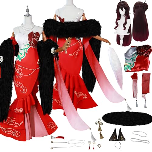 Tjlmomo Tingyun Cosplay Uniform Kostüm Anime Honkai Star Rail Cosplay Outfits mit Armstulpe Rock Verkleidung Anzug Halloween Karneval Party Kleidung Zubehör Komplettset für Frauen Mädchen Tjlmomo Tingyun Cosplay Uniform Kostüm Anime Honkai Star Rail Cosplay Outfits mit Armstulpe Rock Verkleidung Anzug Halloween Karneval Party Kleidung Zubehör Komplettset für Frauen Mädchen von Tjlmomo