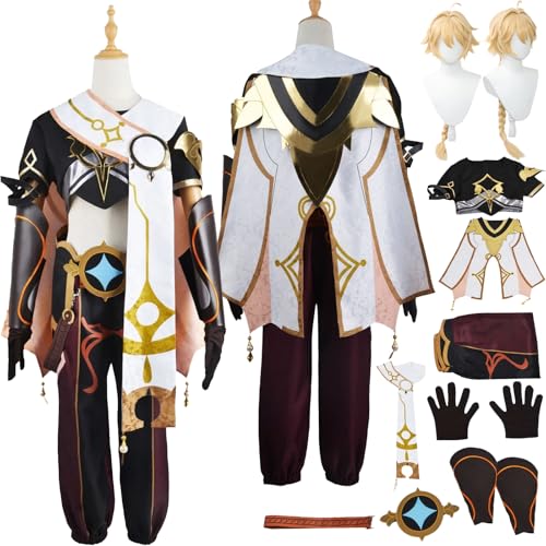 Tjlmomo Traveler Aether Cosplay Uniform Kostüm Anime Honkai Star Rail Cosplay Outfits mit Klamotten Rock Verkleidung Anzug Halloween Karneval Party Kleidung Zubehör Komplettset für Männer Tjlmomo Traveler Aether Cosplay Uniform Kostüm Anime Honkai Star Rail Cosplay Outfits mit Klamotten Rock Verkleidung Anzug Halloween Karneval Party Kleidung Zubehör Komplettset für Männer von Tjlmomo