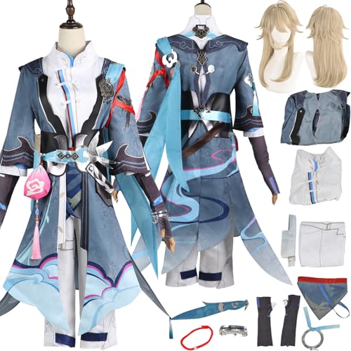 Tjlmomo YanqingCosplay Uniform Kostüm Anime Honkai Star Rail Cosplay Outfits mit Schmuck dress Rock Verkleidung Anzug Halloween Karneval Party Kleidung Zubehör Komplettset für Männer Tjlmomo YanqingCosplay Uniform Kostüm Anime Honkai Star Rail Cosplay Outfits mit Schmuck dress Rock Verkleidung Anzug Halloween Karneval Party Kleidung Zubehör Komplettset für Männer von Tjlmomo