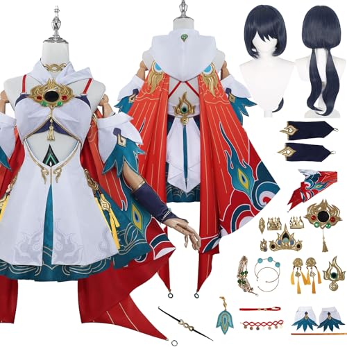 Tjlmomo Yunli Cosplay Uniform Kostüm Anime Honkai Star Rail Cosplay Outfits mit Headwear Rock Verkleidung Anzug Halloween Karneval Party Kleidung Zubehör Komplettset für Frauen Mädchen Tjlmomo Yunli Cosplay Uniform Kostüm Anime Honkai Star Rail Cosplay Outfits mit Headwear Rock Verkleidung Anzug Halloween Karneval Party Kleidung Zubehör Komplettset für Frauen Mädchen von Tjlmomo