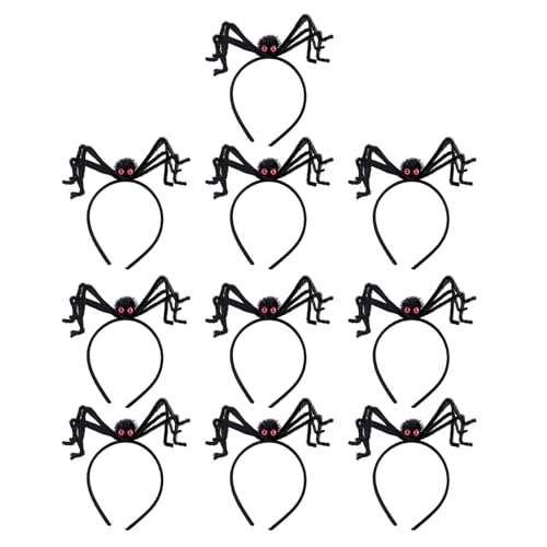 Tkidplw 10 x Halloween-Stirnbänder, verstellbares Stirnband für Verkleidungen, Veranstaltungen und Feiertagsfeiern, einzigartige auffällige Stirnbänder Tkidplw 10 x Halloween-Stirnbänder, verstellbares Stirnband für Verkleidungen, Veranstaltungen und Feiertagsfeiern, einzigartige auffällige Stirnbänder von Tkidplw