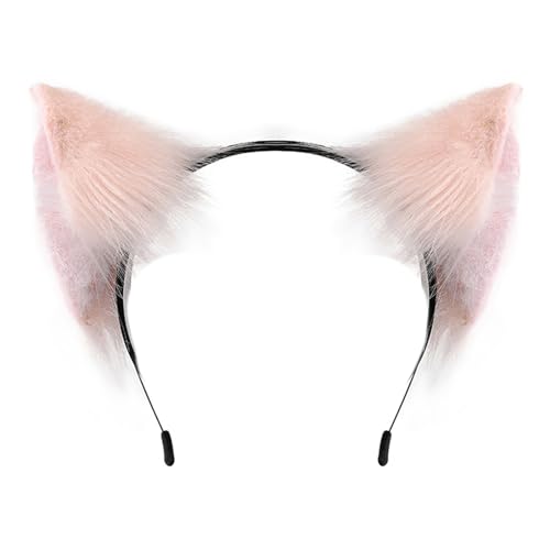 Tkidplw Cosplay-Kopfschmuck mit verstellbarem Band, Kostüm-Zubehör für Rollenspiele, Veranstaltungen, Themenfeiern, Mehrzweck, Wolfsohr, Anime von Tkidplw