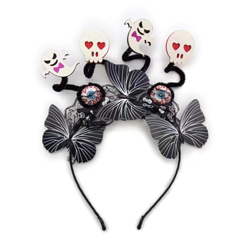 Tkidplw Erschreckendes blutiges Augäpfel-Haarband für Kinder, Halloween-Dekoration, Themenpartys, dunkles Stirnband, Kostüm, Teufel-Stirnbänder für Frauen von Tkidplw