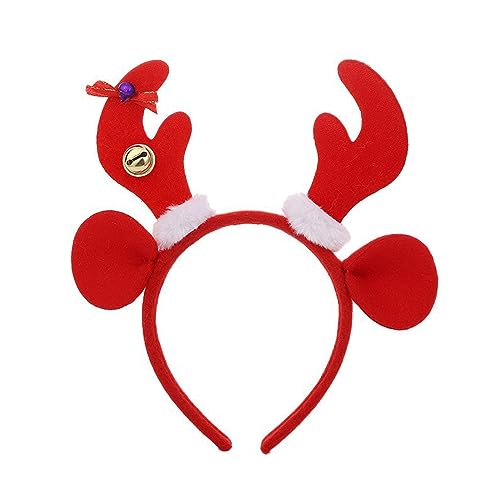 Tkidplw Glitzernde Kopfbedeckung Weihnachten Horn Haarreifen Festliche Stirnbänder Niedliche Kopfbedeckung für Halloween Party Dekoration Glitzer Stirnband Erwachsene von Tkidplw