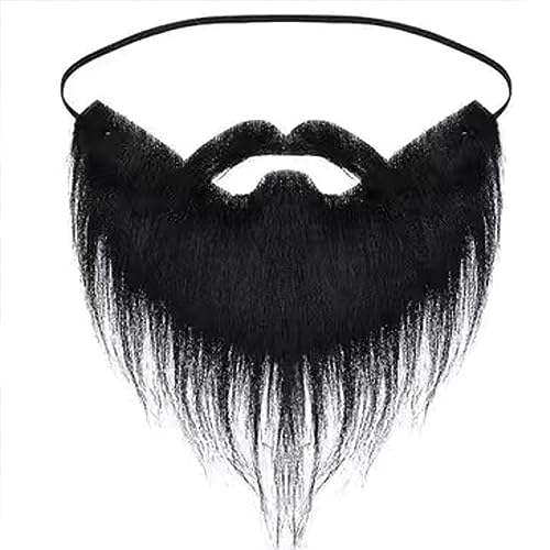 Tkidplw Halloween Fake Beard Funny Fake Schnurrbart Gesichtshaar Zubehör Falscher Schnurrbart Cosplay Supplies Gesichtshaarzubehör von Tkidplw