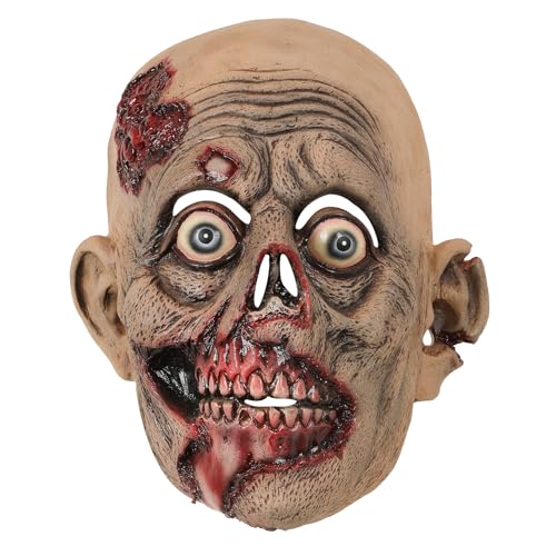 Tkidplw Halloween Full Head Horror mit hervorstehendem Auge und zerfallender Hauttextur Cosplay Kostüm Zubehör für Frauen Mann Gruselig für Halloween Tkidplw Halloween Full Head Horror mit hervorstehendem Auge und zerfallender Hauttextur Cosplay Kostüm Zubehör für Frauen Mann Gruselig für Halloween von Tkidplw