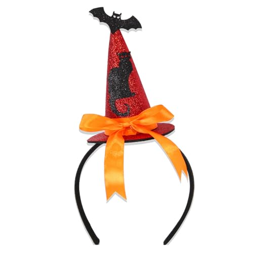 Tkidplw Halloween-Kostüm, Stirnband, glitzernd, Bühnenkopfbedeckung, Hexenparty, Requisiten, Hut, Stirnband, Hut für Damen Tkidplw Halloween-Kostüm, Stirnband, glitzernd, Bühnenkopfbedeckung, Hexenparty, Requisiten, Hut, Stirnband, Hut für Damen von Tkidplw