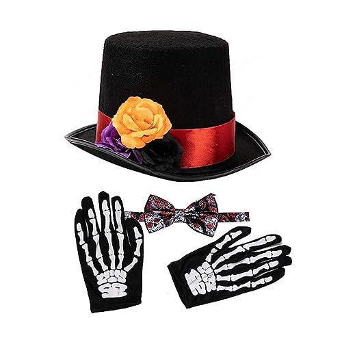 Tkidplw Kostüm-Set für Halloween, Party, Damen und Herren, Blumen-Top-Kappe, Cosplay, Festival, Unisex, Zubehör für Halloween Tkidplw Kostüm-Set für Halloween, Party, Damen und Herren, Blumen-Top-Kappe, Cosplay, Festival, Unisex, Zubehör für Halloween von Tkidplw