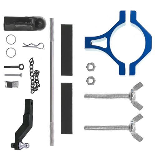 Tkidplw Legierung Abschlepphaken für Crawler 1/8 1/10 Maßstab Campingfahrzeug hohe Festigkeit Heavy Duty Design Legierung Off Road Anhänger Anschluss von Tkidplw