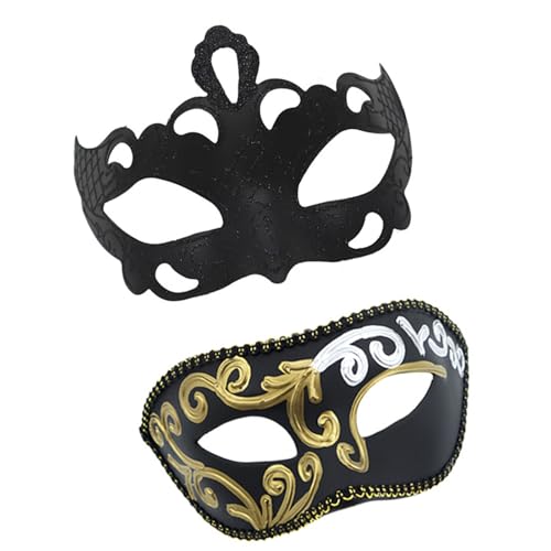 Tkidplw Paar-Maskerade für Damen und Herren, Halloween, halbes Gesicht, Auge, für Halloween, Hochzeit, Abschlussball, Party Tkidplw Paar-Maskerade für Damen und Herren, Halloween, halbes Gesicht, Auge, für Halloween, Hochzeit, Abschlussball, Party von Tkidplw