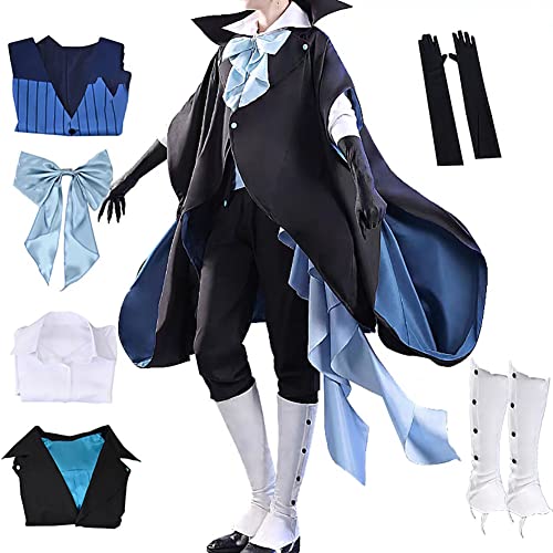 Tkieio Vanitas Cosplay Kostüm Fall Study of Vanitas Cosplay Vanitas Outfit Uniform Full Set Halloween, schwarz / blau, L von Tkieio