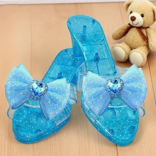 Prinzessinschuhe | Fairy Princess Dress Up Schuhe | Stellen Sie Sich Vor, Spielen Sie High Heels | Für Bühnenstücke, Maskeraden, Karnevale Und Schulveranstaltungen | 2 Farben | 18,5 * 6 * 4,5 Cm von Tktouci
