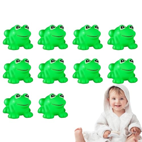 Tktouci Gummifrösche, Froschbadspielzeug - Nettes schwimmendes Quietschfrosch -Badspielzeug - 10x Mini Squeak Float Dusche Schwimmbadewanne Pool Dekoration Miniatur für Klassenzimmer Karnevalspreise Tktouci Gummifrösche, Froschbadspielzeug - Nettes schwimmendes Quietschfrosch -Badspielzeug - 10x Mini Squeak Float Dusche Schwimmbadewanne Pool Dekoration Miniatur für Klassenzimmer Karnevalspreise von Tktouci
