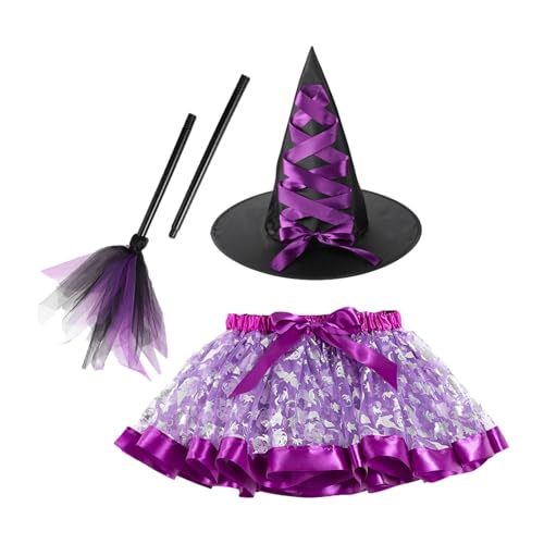 Tktouci Hexenrock kurz,3-teiliges Kostüm für Halloween | Hexenrock für Frauen Halloween, Halloween-Kostümrock, Mädchenkostüme und Accessoires für Prinzessin Tktouci Hexenrock kurz,3-teiliges Kostüm für Halloween | Hexenrock für Frauen Halloween, Halloween-Kostümrock, Mädchenkostüme und Accessoires für Prinzessin von Tktouci